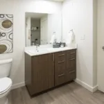 Second bathroom of the 2 bed 2 bath floor plan